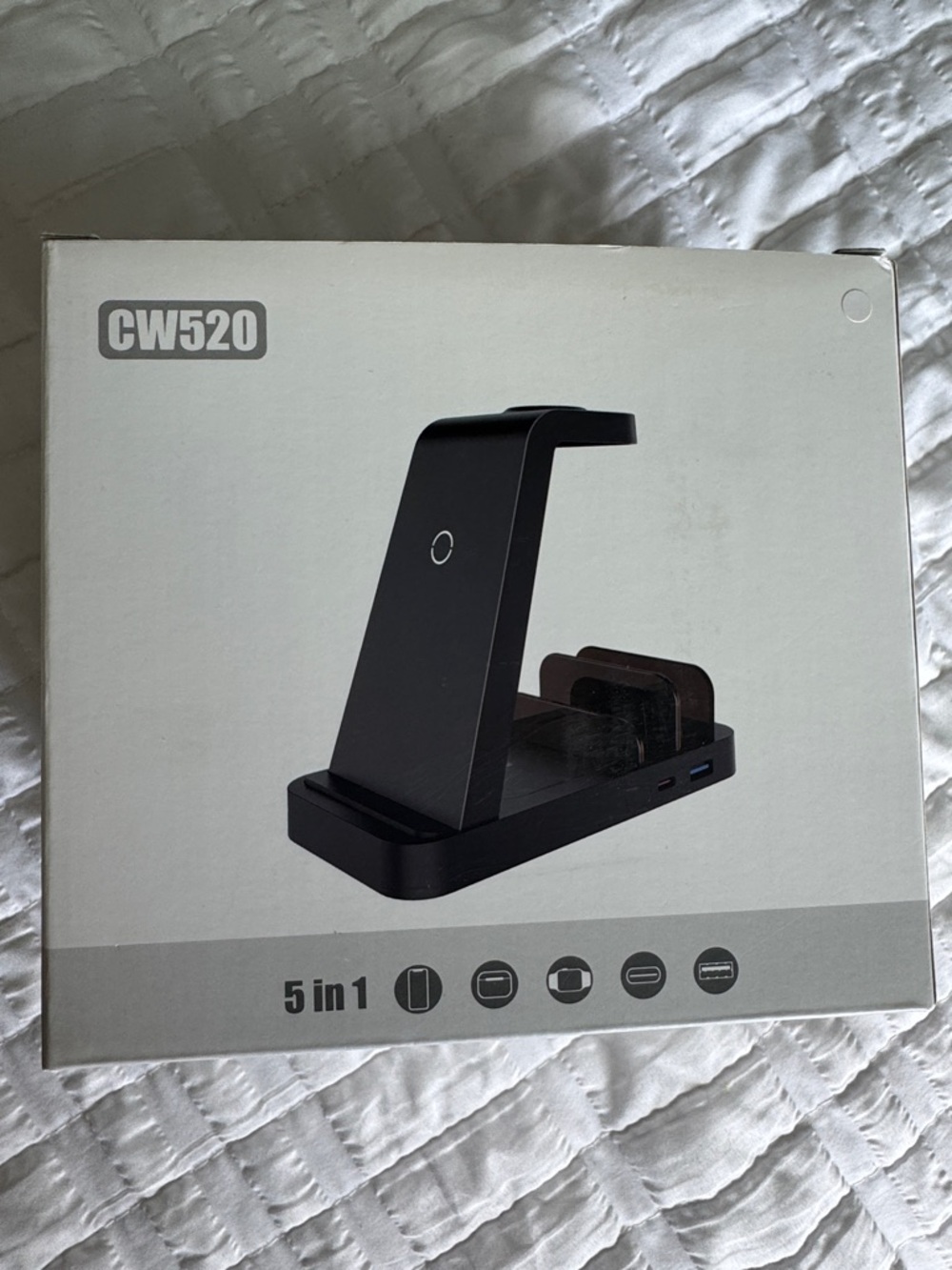 CW520 5-in-1 Wireless Charging Stand - Black